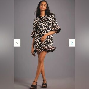 Farm Rio x Anthropologie Geo Toucan Mini Dress